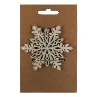 Opakowanie Gwiazdki śnieżynki drewniane 3szt