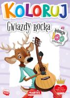 Okładka książki Gwiazdy rocka. Koloruj
