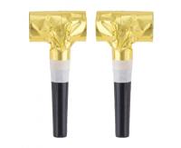 Opakowanie Gwizdki foliowe złote 4szt