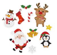 Opakowanie Haft diamentowy naklejki wesołe święta