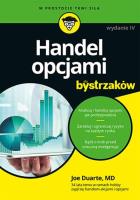 Handel opcjami dla bystrzaków w.4. Autor: Joe Duarte. SmakLiter.pl Okładka książki Handel opcjami dla bystrzaków w.4