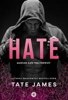 Hate. Autor: Tate James. SmakLiter.pl Okładka książki Hate