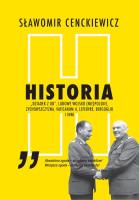 Historia. Autor: Sławomir Cenckiewicz. SmakLiter.pl Okładka książki Historia