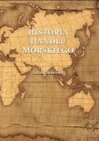 Historia handlu morskiego. Autor: Skurewicz Juliusz. SmakLiter.pl Okładka książki Historia handlu morskiego