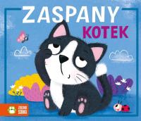 Historyjki harmonijki Zaspany kotek. Autor: brak autora, Agnieszka Matz. SmakLiter.pl Okładka książki Historyjki harmonijki Zaspany kotek