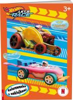 Okładka książki Hot Wheels Let's Race kolorowanka z naklejkami NA-1601