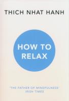 How to Relax. Autor: Thich Nhat Hanh. SmakLiter.pl Okładka książki How to Relax