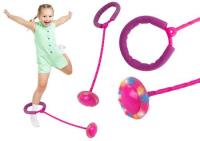 Opakowanie Hula hop skipper na nogę świecący różowy