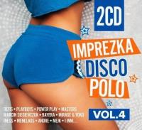 Imprezka Disco Polo vol.4 CD. Autor: Various Artists. SmakLiter.pl Okładka książki Imprezka Disco Polo vol.4 CD