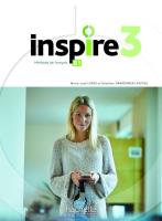 Inspire 3 podręcznik + audio online. Autor: Lopes Marie-Jose, Delphine Twardowski-Vieites. SmakLiter.pl Okładka książki Inspire 3 podręcznik + audio online