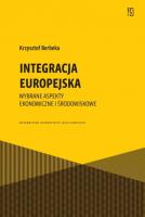 Okładka książki Integracja europejska. Wybrane aspekty ekonomiczne i środowiskowe