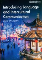 Introducing Language and Intercultural Comm. Autor: Jackson. SmakLiter.pl Okładka książki Introducing Language and Intercultural Comm
