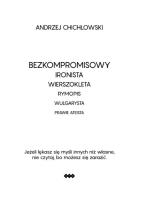 Ironista. Autor: Chichłowski Andrzej. SmakLiter.pl Okładka książki Ironista
