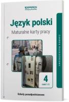 Okładka książki J. polski LO 4 Maturalne karty pracy ZR Linia I