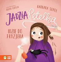 Jadzia Pętelka idzie do fryzjera. Autor: Supeł Barbara. SmakLiter.pl Okładka książki Jadzia Pętelka idzie do fryzjera