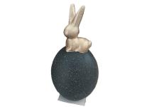 Jajko ceramiczne nakrapiane ze złotym zającem. Wydawca: ADAR. SmakLiter.pl Opakowanie Jajko ceramiczne nakrapiane ze złotym zającem