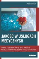 Okładka książki Jakość w usługach medycznych