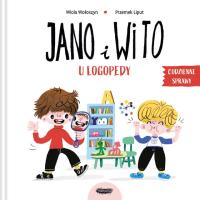Jano i Wito u logopedy. Autor: Wiola Wołoszyn. SmakLiter.pl Okładka książki Jano i Wito u logopedy