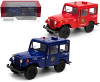 Jeep DJ-58 policja/straż MIX. Wydawca: Kinsmart. SmakLiter.pl Opakowanie Jeep DJ-58 policja/straż MIX