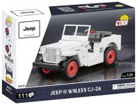 Jeep Willys CJ-2A biały. Wydawca: Cobi. SmakLiter.pl Opakowanie Jeep Willys CJ-2A biały