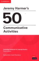 Okładka książki Jeremy Harmer's 50 Communicative Activities