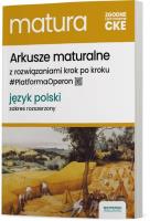 Język polski Arkusze maturalne ZR. Autor: Piotr Dobosiewicz, Jarosław Drzeżdżon. SmakLiter.pl Okładka książki Język polski Arkusze maturalne ZR