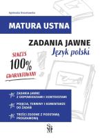 Język polski. Zadania jawne. Matura ustna. Autor: Agnieszka Brzostowska. SmakLiter.pl Okładka książki Język polski. Zadania jawne. Matura ustna