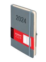 Okładka książki Kal 2024 MEMO A5 DNS grafitowy