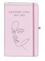 Okładka książki Kalendarz 2023/2024 A5 ucznia TNS jasnoróżowy