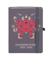 Okładka książki Kalendarz 2023/2024 B6 ucznia TNS robot