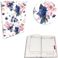 Opakowanie Kalendarz 2023 A5 dzienny soft touch Róże blue