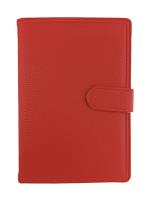 Opakowanie Kalendarz 2023 A5 tygodniowy z zapięciem ekoskóra czerwony