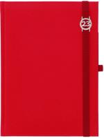 Opakowanie Kalendarz 2023 A5D Cross z gumką azurowa data Czerwony