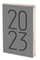 Okładka książki Kalendarz 2023 Art A5 szary DNS ANTRA