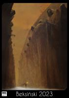 Kalendarz 2023 Beksiński A3 wzór 4. Autor: Szymanik Bartosz. SmakLiter.pl Okładka książki Kalendarz 2023 Beksiński A3 wzór 4