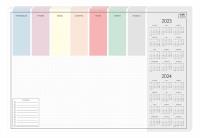 Opakowanie Kalendarz 2023 Biuwar 59x40cm Colour (30 kart)