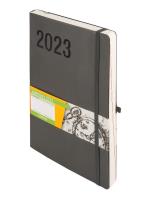 Okładka książki Kalendarz 2023 Impresja B5 szary DNS ANTRA