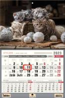 Opakowanie Kalendarz 2023 jednodzielny kotki KTJ-1 V12