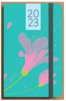 Okładka książki Kalendarz 2023 Kwiat B6 turkusowy DNS ANTRA