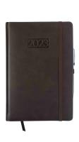 Opakowanie Kalendarz 2023 lux z gumką A5 dzienny brązowy V5