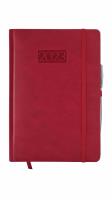 Opakowanie Kalendarz 2023 lux z gumką A5 dzienny czerwony V1