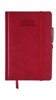 Opakowanie Kalendarz 2023 lux z gumką B5 dzienny V1 czerwony