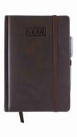 Opakowanie Kalendarz 2023 lux z gumką B5 dzienny V5 brązowy