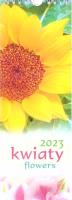 Kalendarz 2023 Paskowy - Kwiaty. Autor:   Praca zbiorowa. SmakLiter.pl Okładka książki Kalendarz 2023 Paskowy - Kwiaty