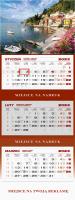 Opakowanie Kalendarz 2023 ścienny trójdzielny Zatoka