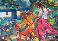 Kalendarz 2023 Stryjeńska A3 poziom. Autor: Szymanik Bartosz. SmakLiter.pl Okładka książki Kalendarz 2023 Stryjeńska A3 poziom