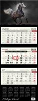 Opakowanie Kalendarz 2023 trójdzielny koń KT-2 V30