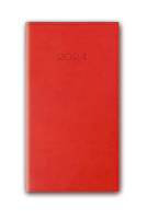 Opakowanie Kalendarz 2024 11T A6 CZERWONY KIESZONKOW