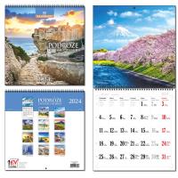 Opakowanie Kalendarz 2024 30x60 13 plansz Podróże