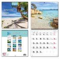 Opakowanie Kalendarz 2024 30x60 13 plansz Słoneczne Wyspy